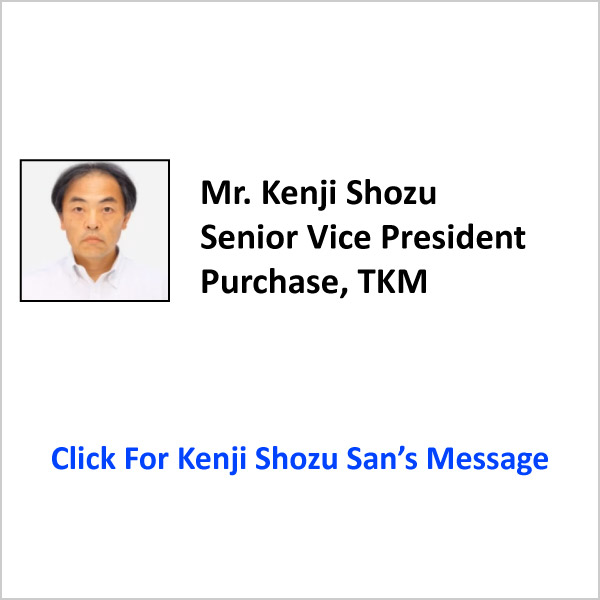 Kenji Shozu san Message